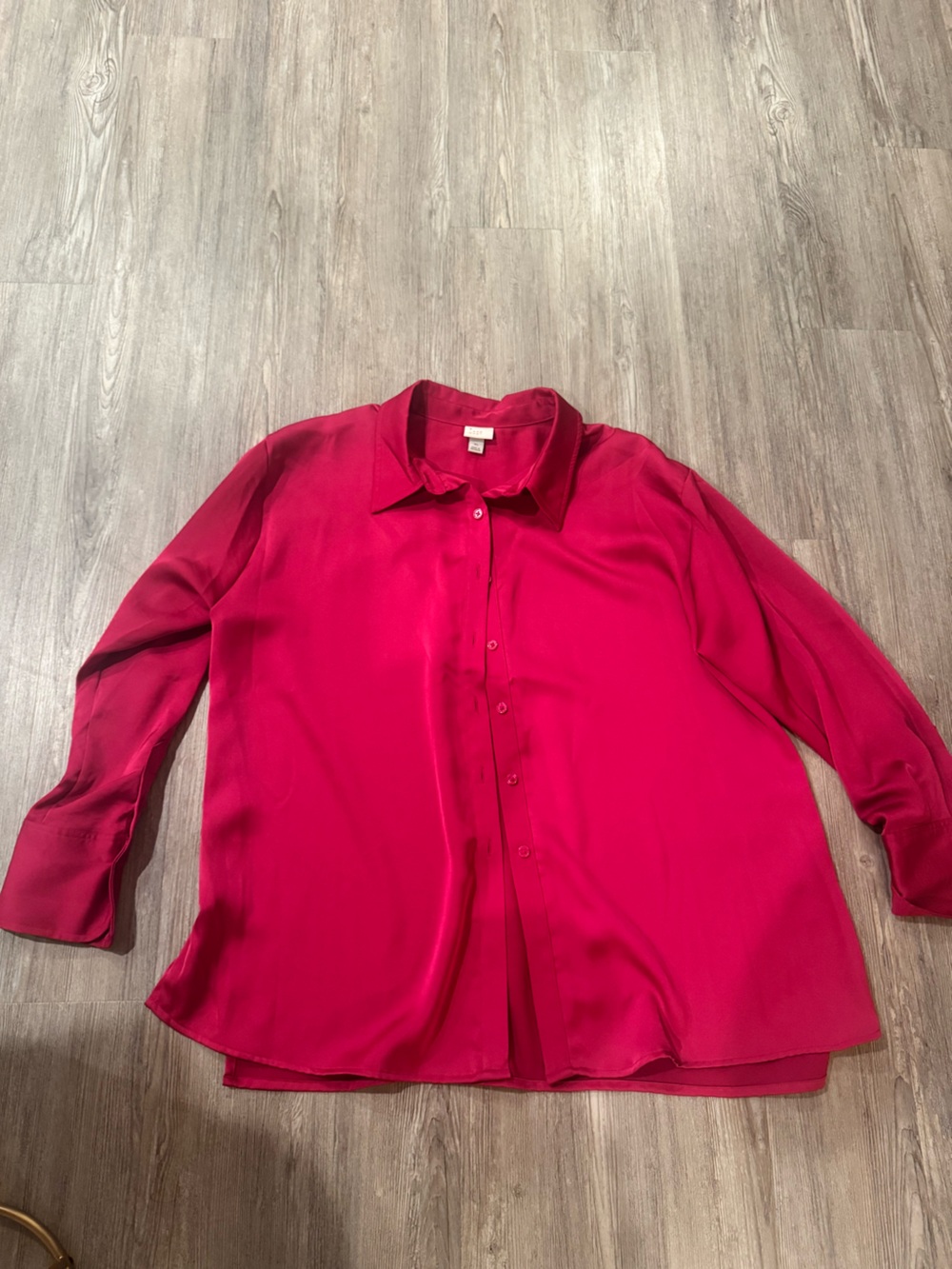 a new day Men's Button-Up Dress Shirt in Bright Fuchsia